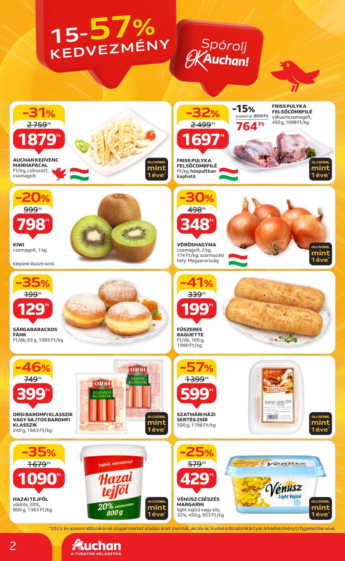 Lapozható Auchan Szupermarket szórólap 2024. 10.10-10.16 - 2. oldal Lapozható Auchan Szupermarket szórólap 2024. 10.10-10.16 - 2. oldal