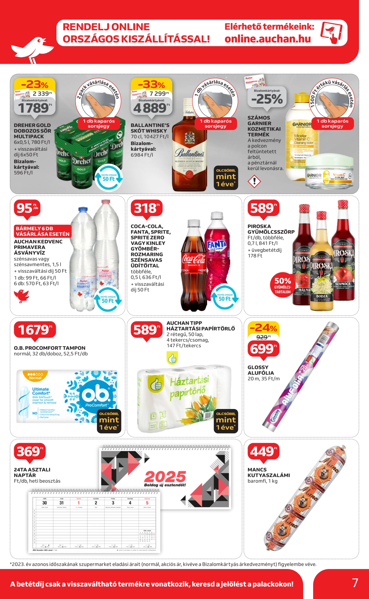 Lapozható Auchan Szupermarket szórólap 2024. 10.10-10.16 - 7. oldal Lapozható Auchan Szupermarket szórólap 2024. 10.10-10.16 - 7. oldal