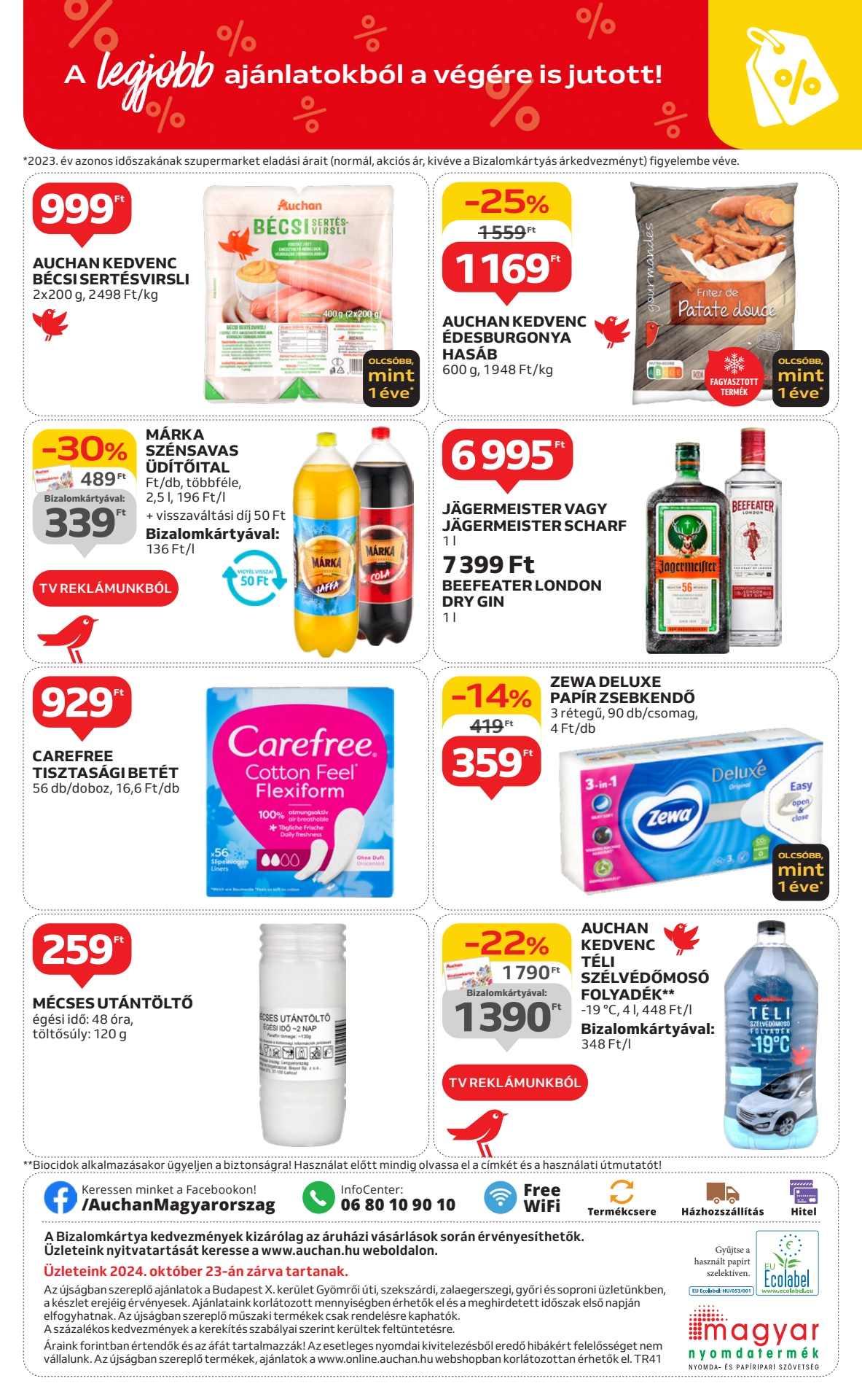 Lapozható Auchan Szupermarket szórólap 2024. 10.10-10.16 - 8. oldal Lapozható Auchan Szupermarket szórólap 2024. 10.10-10.16 - 8. oldal