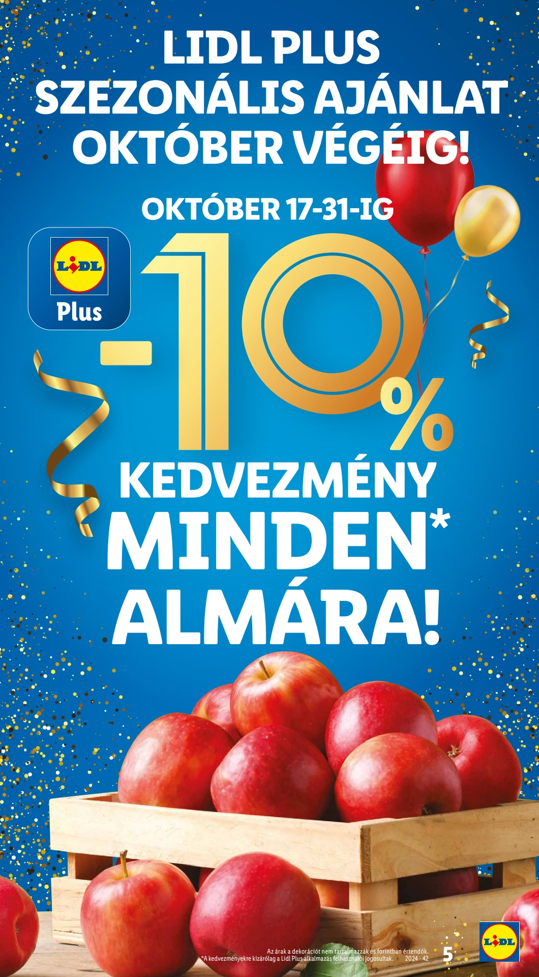 Lapozható Lidl szórólap 2024. 10.17-10.22 - 5. oldal Lapozható Lidl szórólap 2024. 10.17-10.22 - 5. oldal