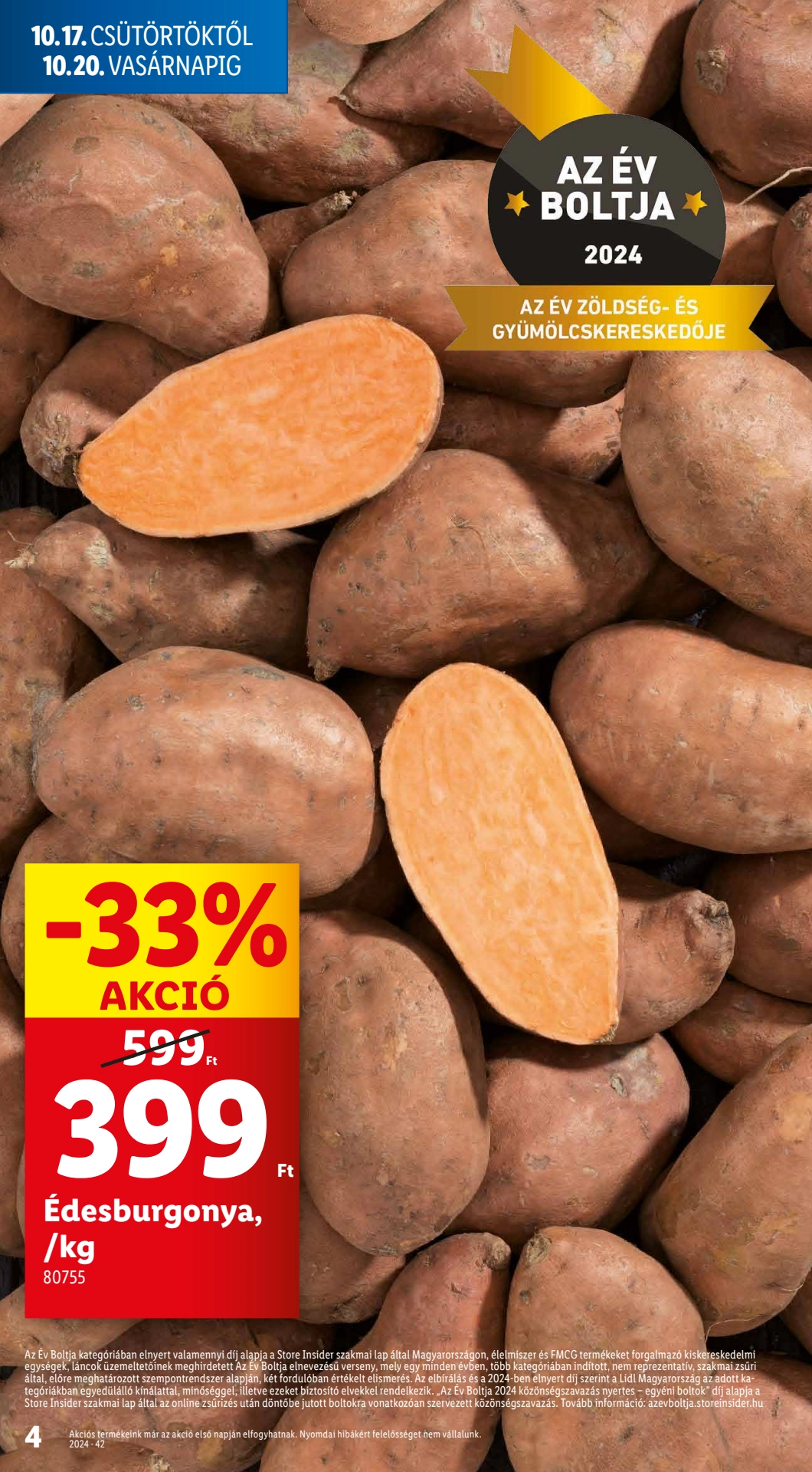Lapozható Lidl szórólap 2024. 10.17-10.22 - 4. oldal Lapozható Lidl szórólap 2024. 10.17-10.22 - 4. oldal
