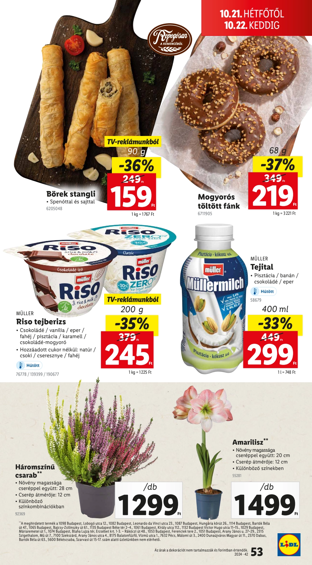 Lapozható Lidl szórólap 2024. 10.17-10.22 - 53. oldal Lapozható Lidl szórólap 2024. 10.17-10.22 - 53. oldal