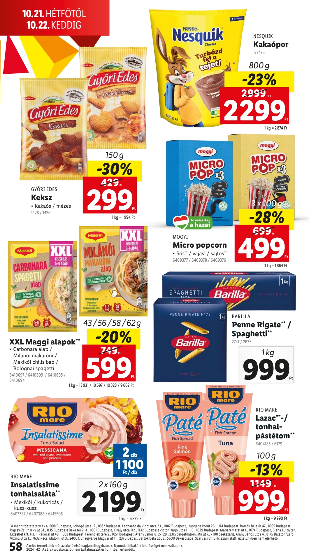 Lapozható Lidl szórólap 2024. 10.17-10.22 - 58. oldal Lapozható Lidl szórólap 2024. 10.17-10.22 - 58. oldal