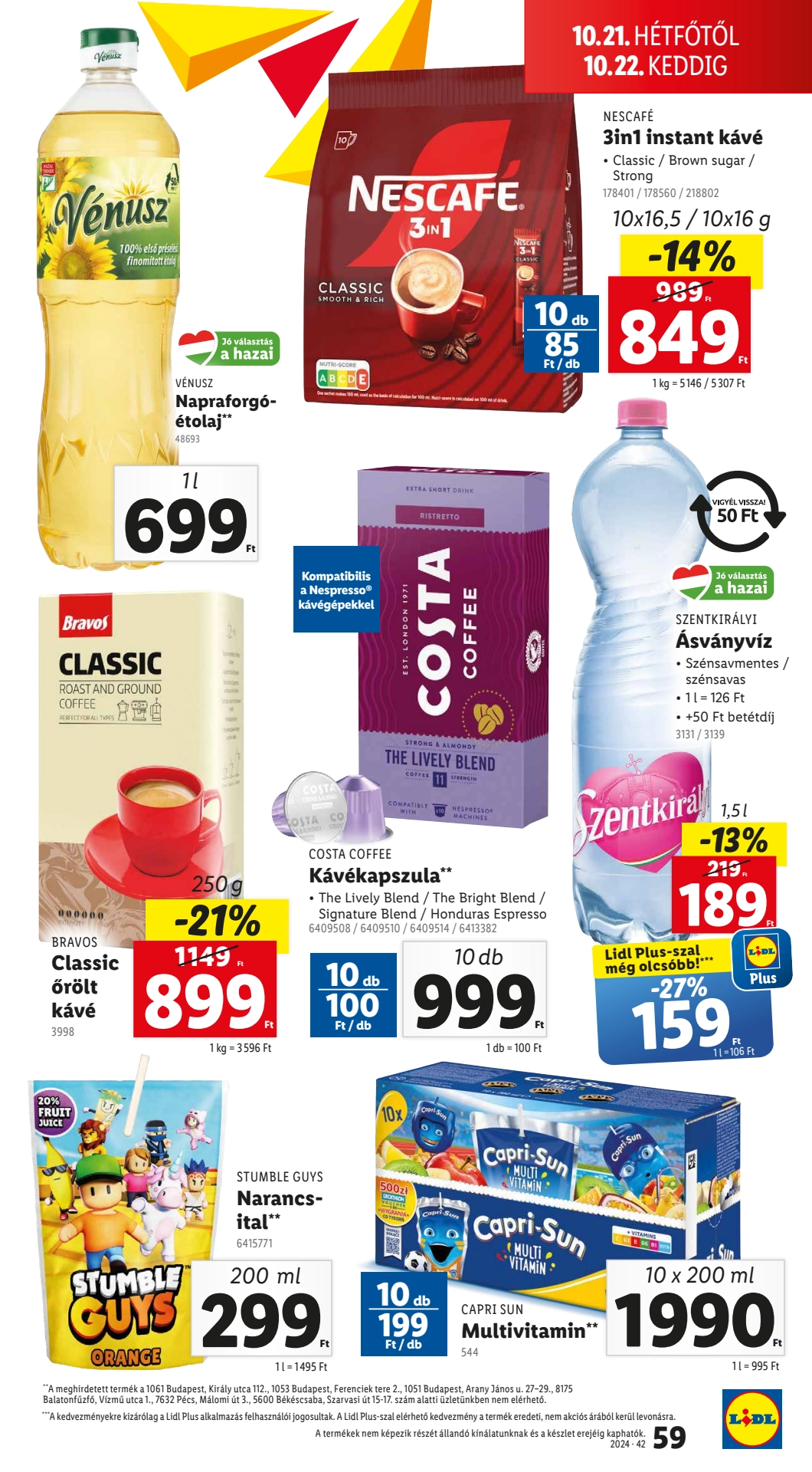 Lapozható Lidl szórólap 2024. 10.17-10.22 - 59. oldal Lapozható Lidl szórólap 2024. 10.17-10.22 - 59. oldal