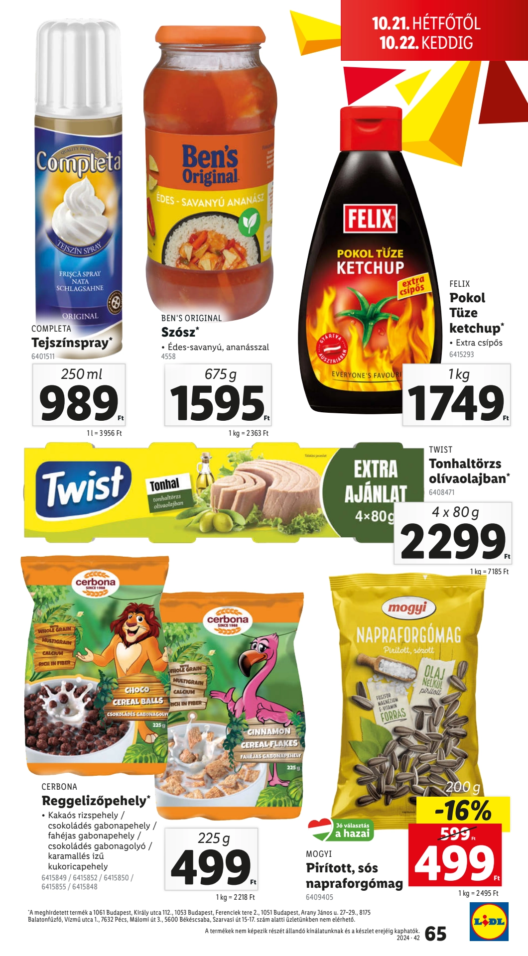 Lapozható Lidl szórólap 2024. 10.17-10.22 - 65. oldal Lapozható Lidl szórólap 2024. 10.17-10.22 - 65. oldal