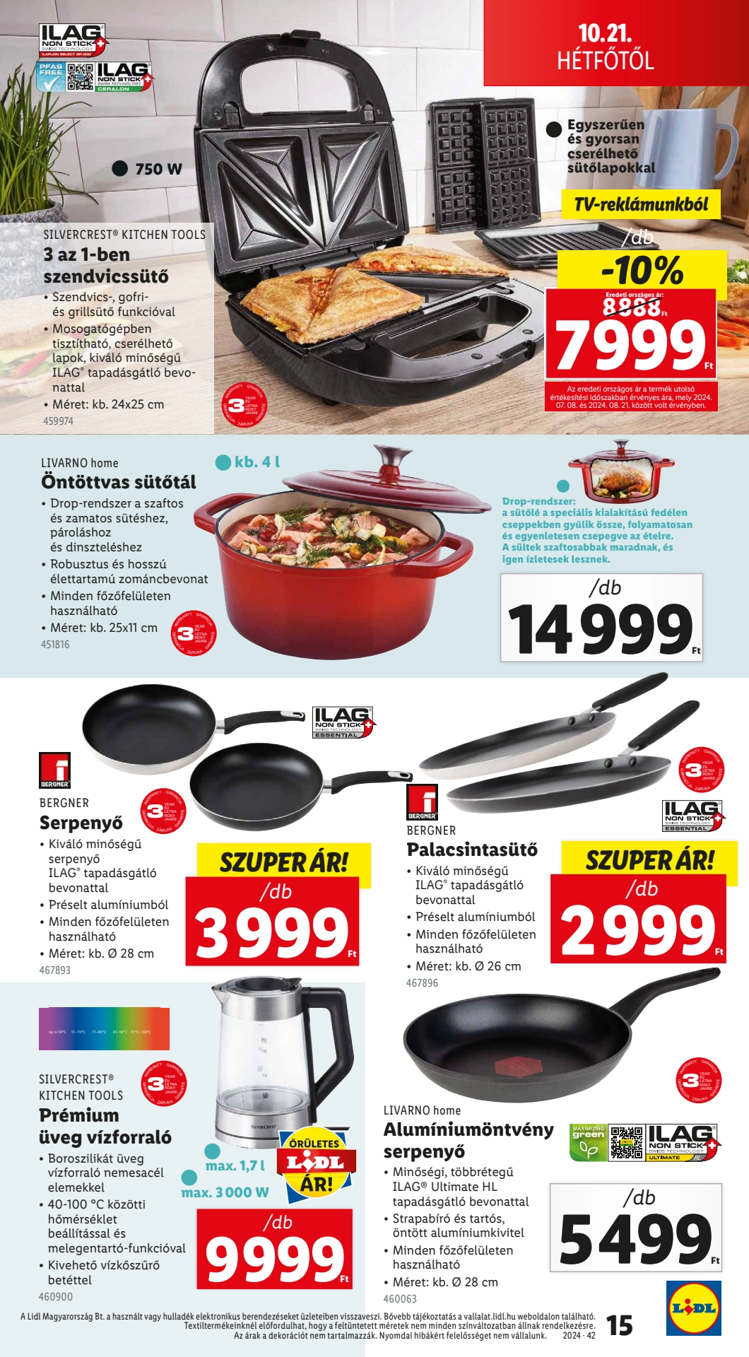 Lapozható Lidl Nonfood szórólap 2024. 10.17 - 15. oldal Lapozható Lidl Nonfood szórólap 2024. 10.17 - 15. oldal