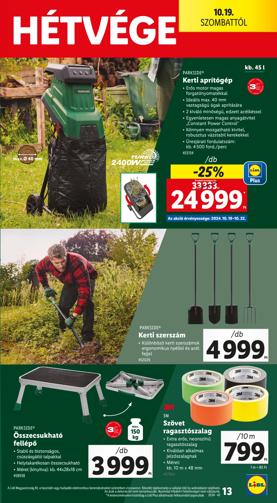 Lapozható Lidl Nonfood szórólap 2024. 10.17 - 13. oldal Lapozható Lidl Nonfood szórólap 2024. 10.17 - 13. oldal