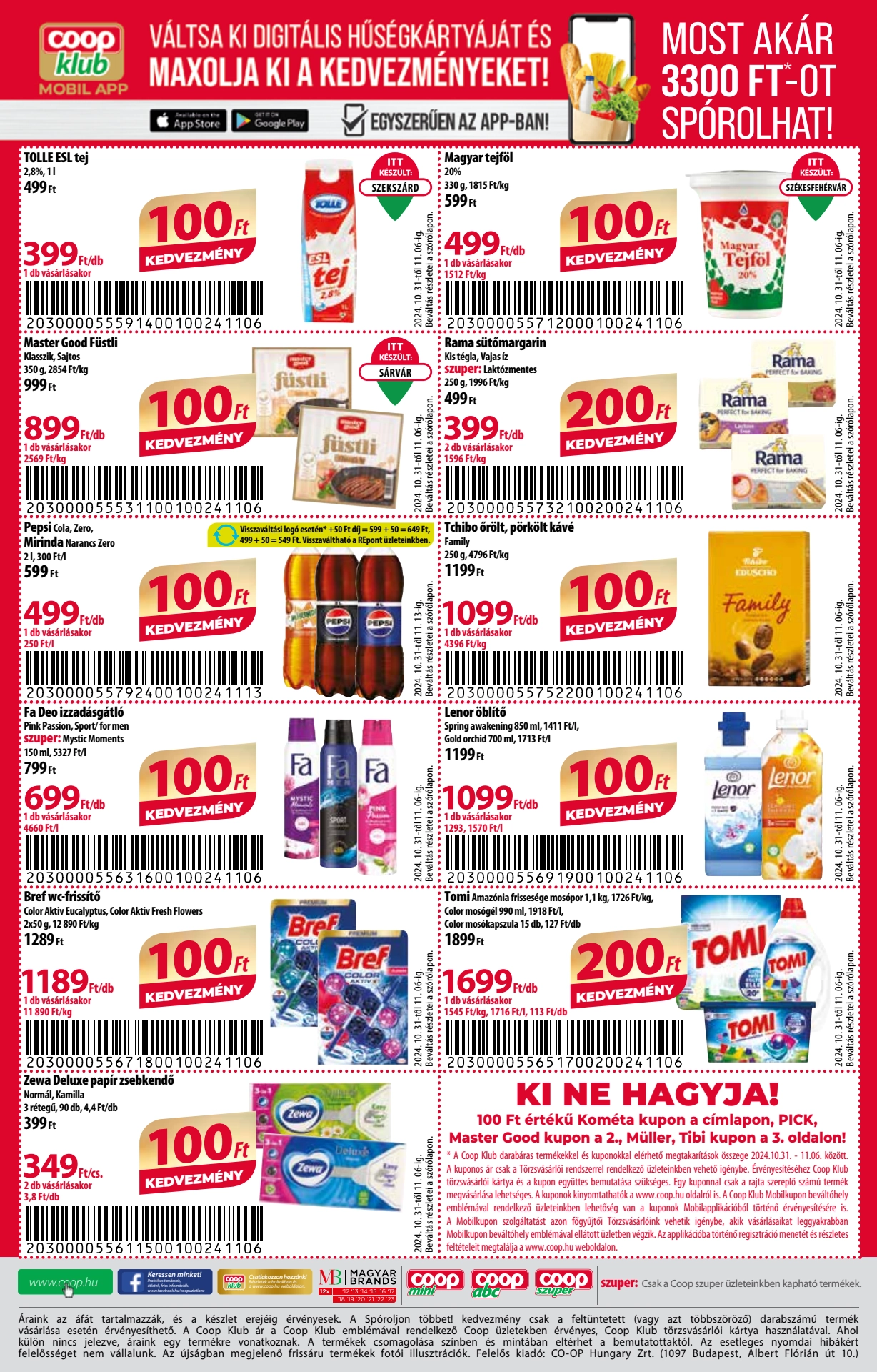 Lapozható Coop országos szórólap 2024. 10.31-11.06 - 8. oldal Lapozható Coop országos szórólap 2024. 10.31-11.06 - 8. oldal
