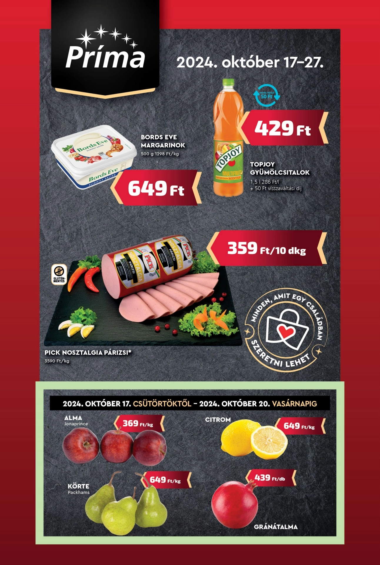 Lapozható CBA Príma szórólap 2024. 10.17-10.27 - 1. oldal Lapozható CBA Príma szórólap 2024. 10.17-10.27 - 1. oldal