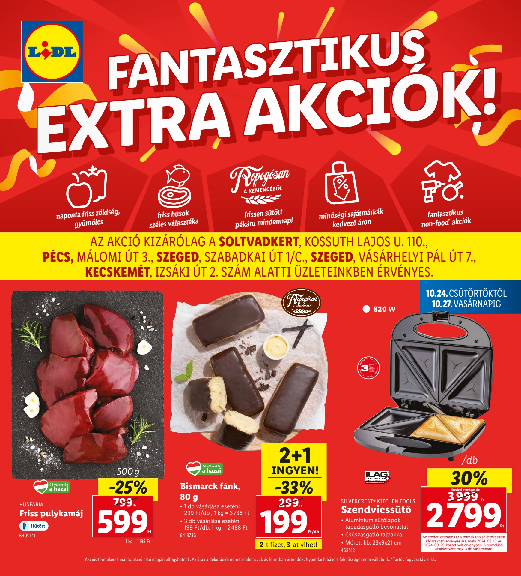 Lapozható Lidl Regionális szórólap 2024. 10.24-10.27 - 1. oldal Lapozható Lidl Regionális szórólap 2024. 10.24-10.27 - 1. oldal
