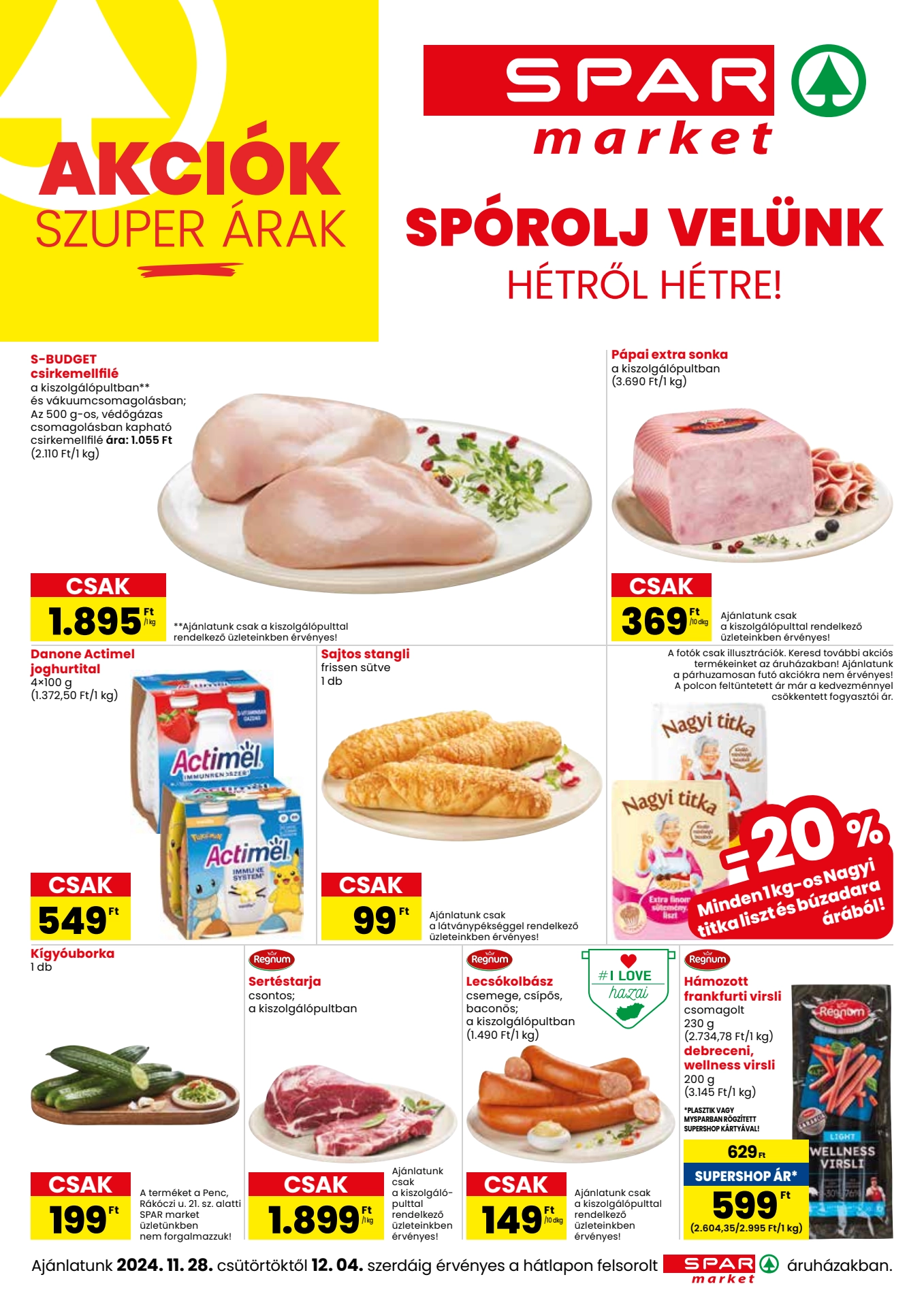 Lapozható Spar Market szórólap 2024. 11.28-12.04 - 1. oldal Lapozható Spar Market szórólap 2024. 11.28-12.04 - 1. oldal