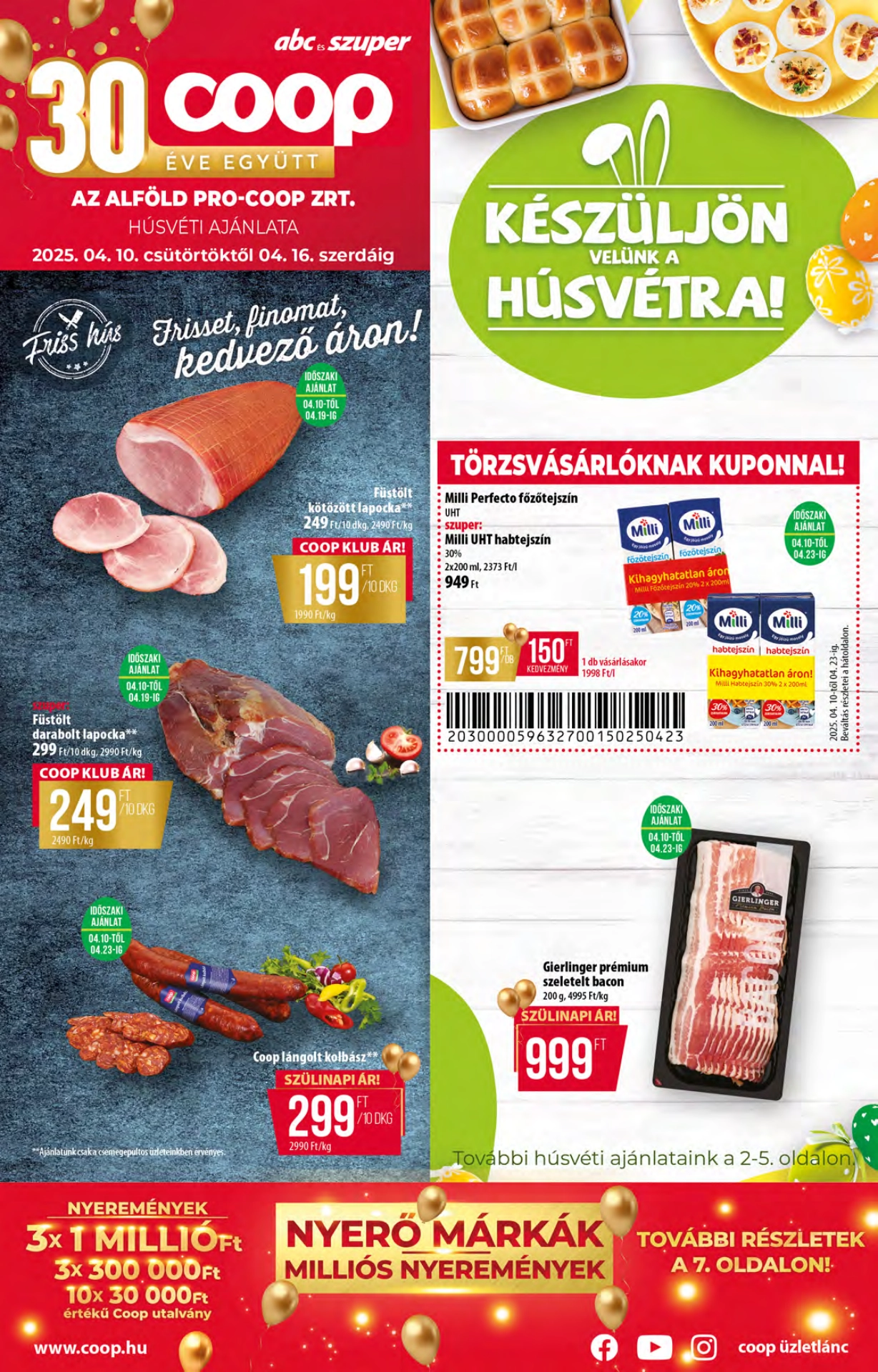 Lapozható Coop Alföld szórólap 2025. 04.10-04.16 - 1. oldal Lapozható Coop Alföld szórólap 2025. 04.10-04.16 - 1. oldal