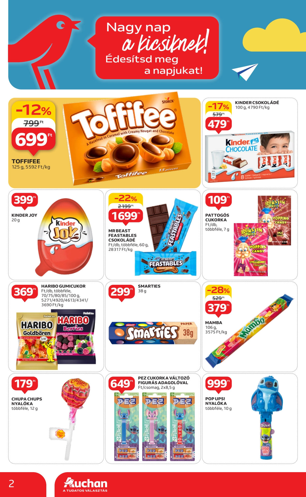 Lapozható Auchan hipermarket Gyereknap Szórólap 2025. 05.15-05.28 - 2. Oldal Lapozható Auchan hipermarket Gyereknap Szórólap 2025. 05.15-05.28 - 2. Oldal