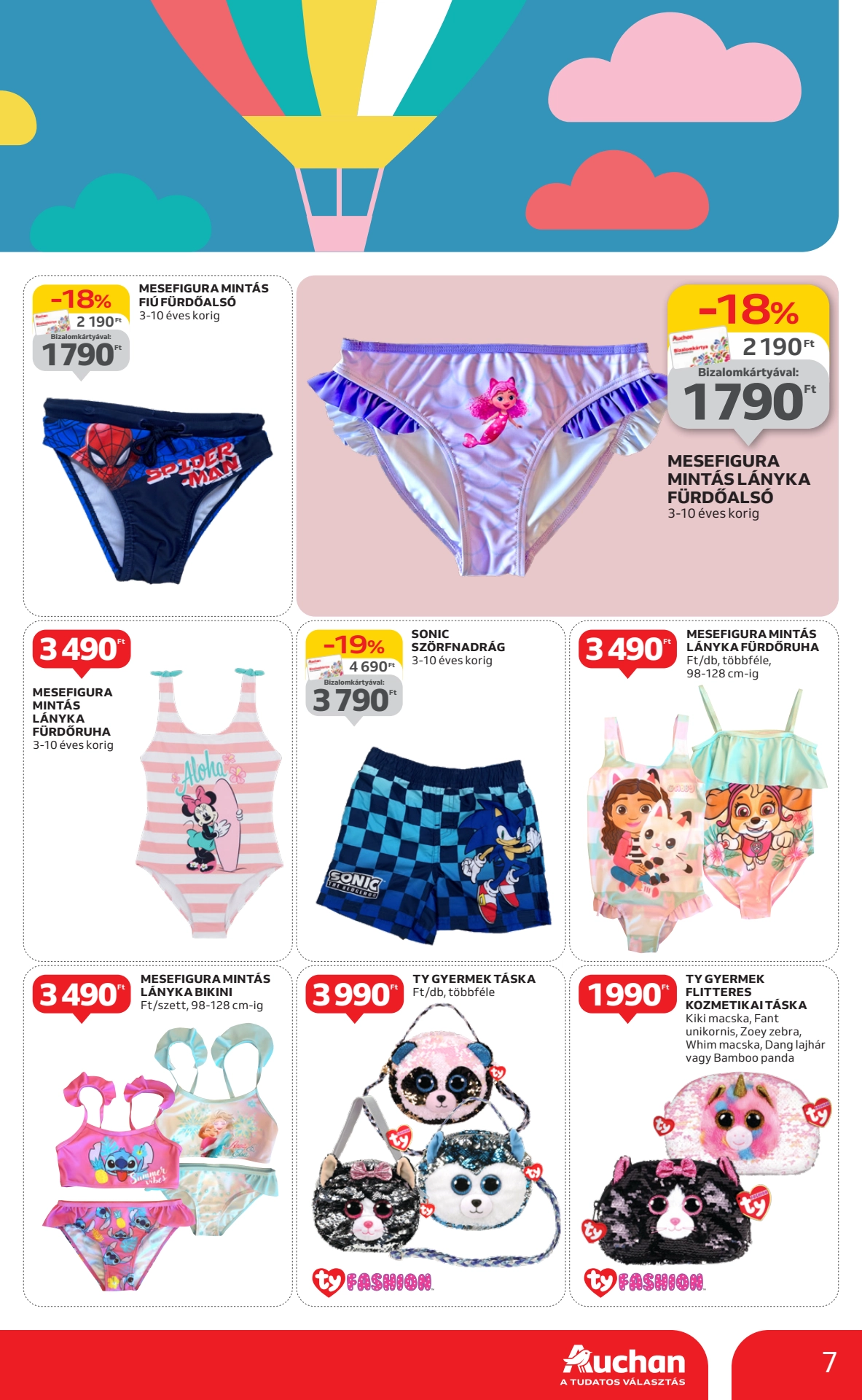 Lapozható Auchan hipermarket Gyereknap Szórólap 2025. 05.15-05.28 - 7. Oldal Lapozható Auchan hipermarket Gyereknap Szórólap 2025. 05.15-05.28 - 7. Oldal