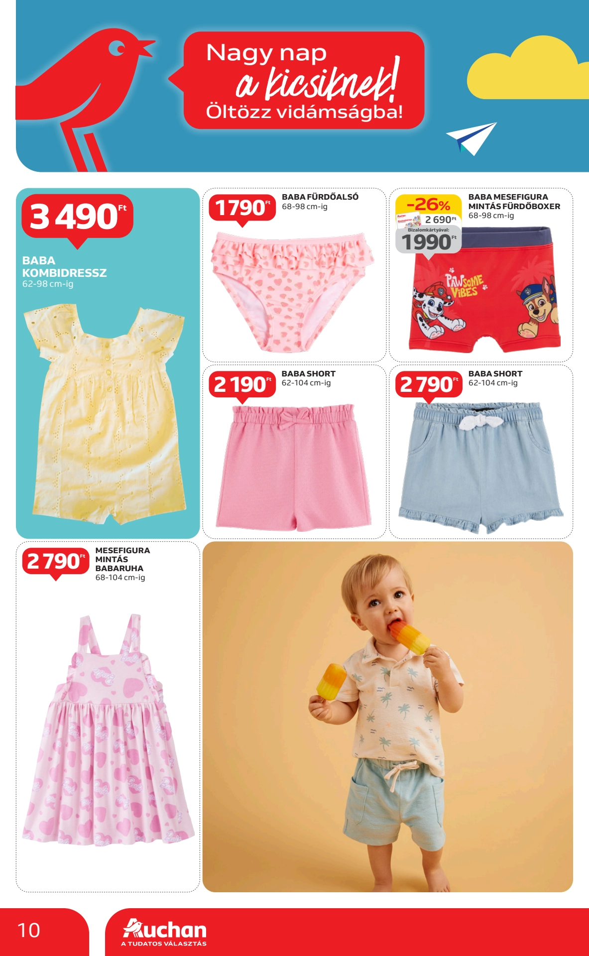Lapozható Auchan hipermarket Gyereknap Szórólap 2025. 05.15-05.28 - 10. Oldal Lapozható Auchan hipermarket Gyereknap Szórólap 2025. 05.15-05.28 - 10. Oldal
