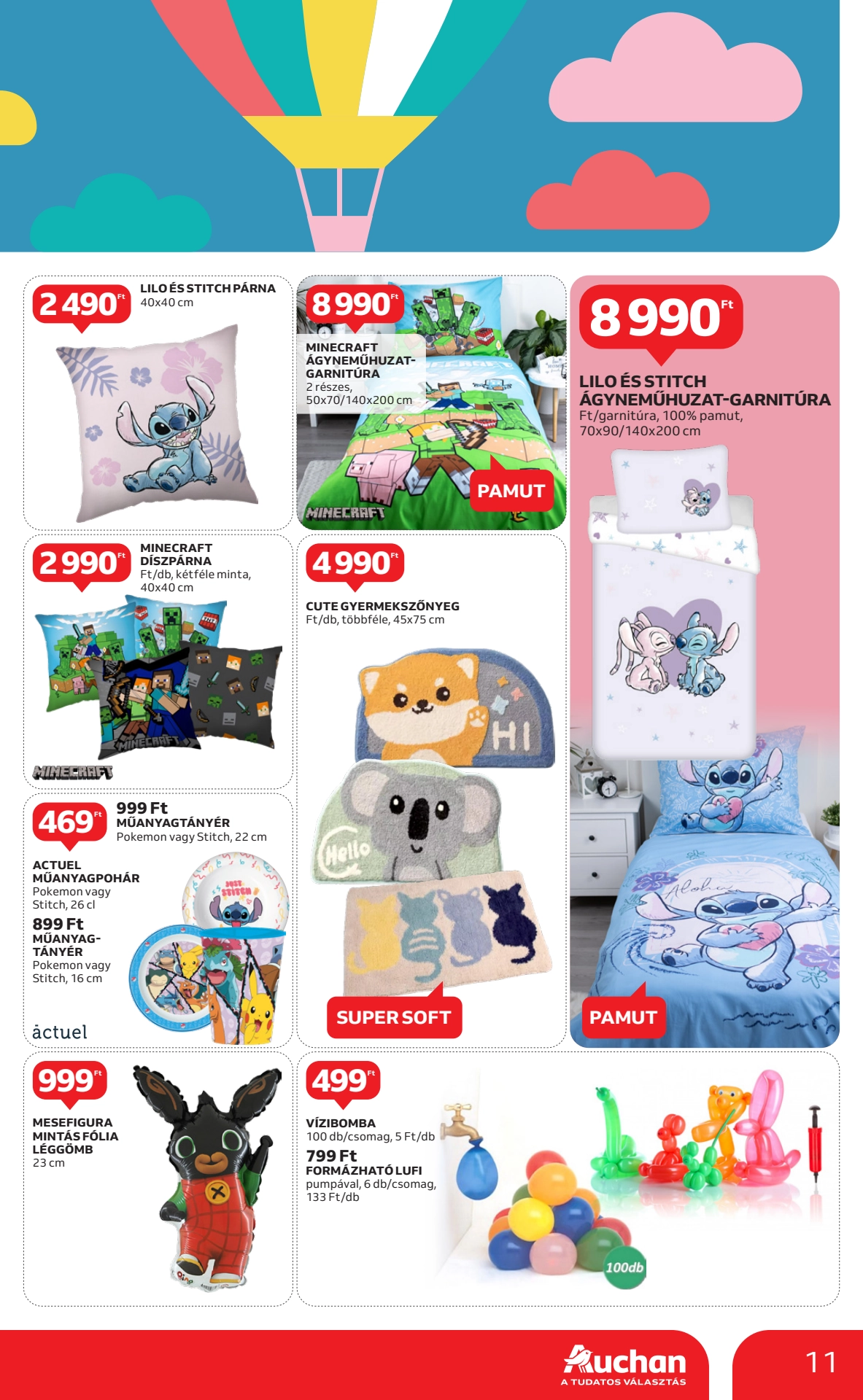 Lapozható Auchan hipermarket Gyereknap Szórólap 2025. 05.15-05.28 - 11. Oldal Lapozható Auchan hipermarket Gyereknap Szórólap 2025. 05.15-05.28 - 11. Oldal