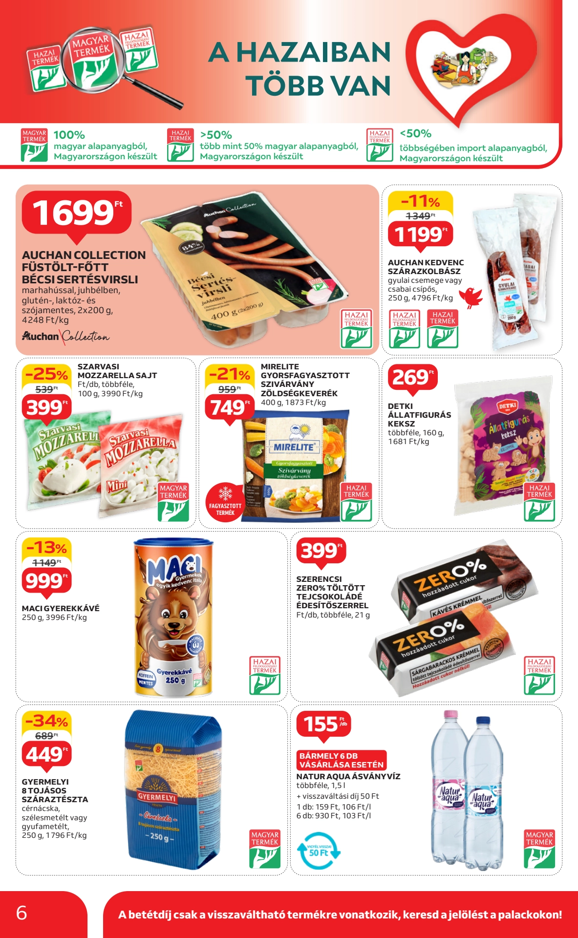 Lapozható Auchan Szupermarket Szórólap 2025. 05.15-05.21 - 6. Oldal Lapozható Auchan Szupermarket Szórólap 2025. 05.15-05.21 - 6. Oldal
