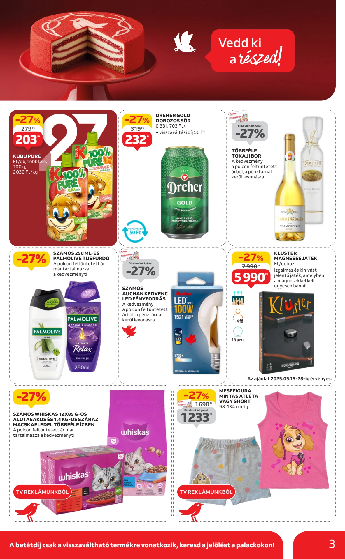 Lapozható Auchan Szupermarket Szórólap 2025. 05.15-05.21 - 3. Oldal Lapozható Auchan Szupermarket Szórólap 2025. 05.15-05.21 - 3. Oldal