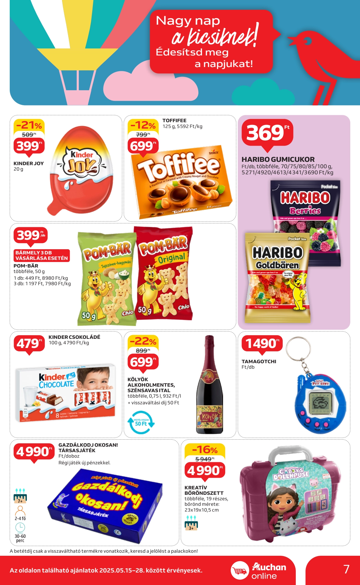 Lapozható Auchan Szupermarket Szórólap 2025. 05.15-05.21 - 7. Oldal Lapozható Auchan Szupermarket Szórólap 2025. 05.15-05.21 - 7. Oldal