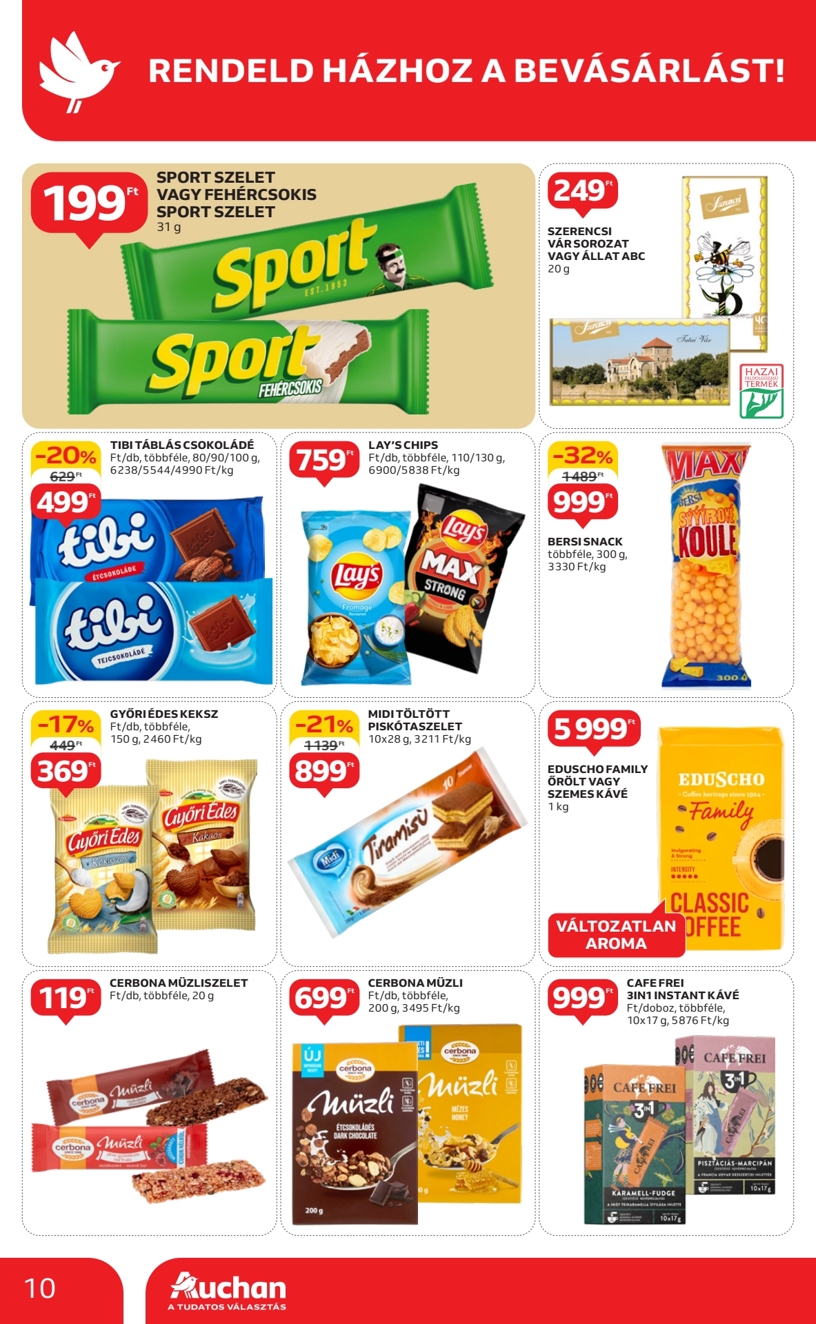Lapozható Auchan Szupermarket Szórólap 2025. 05.15-05.21 - 10. Oldal Lapozható Auchan Szupermarket Szórólap 2025. 05.15-05.21 - 10. Oldal
