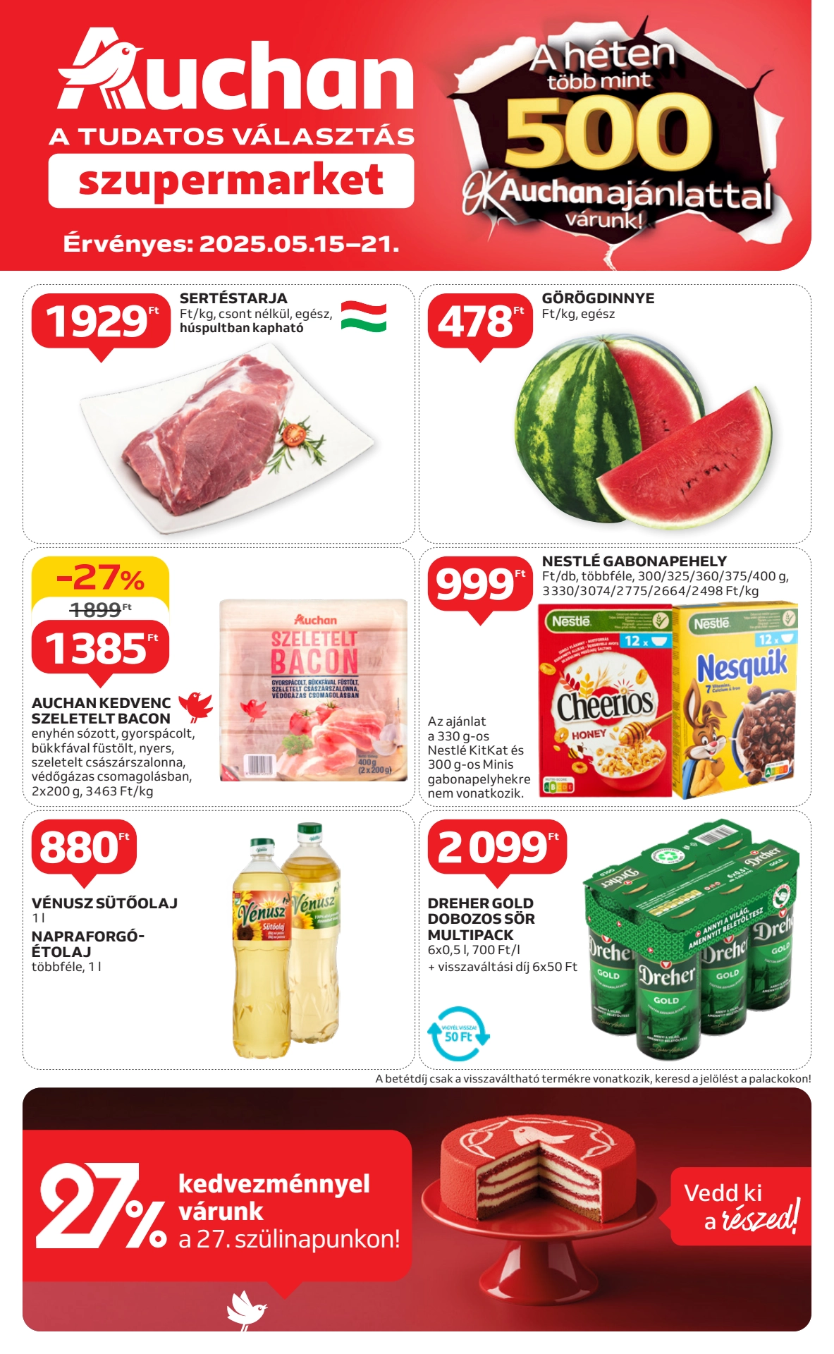 Lapozható Auchan Szupermarket Szórólap 2025. 05.15-05.21 - 1. Oldal Lapozható Auchan Szupermarket Szórólap 2025. 05.15-05.21 - 1. Oldal