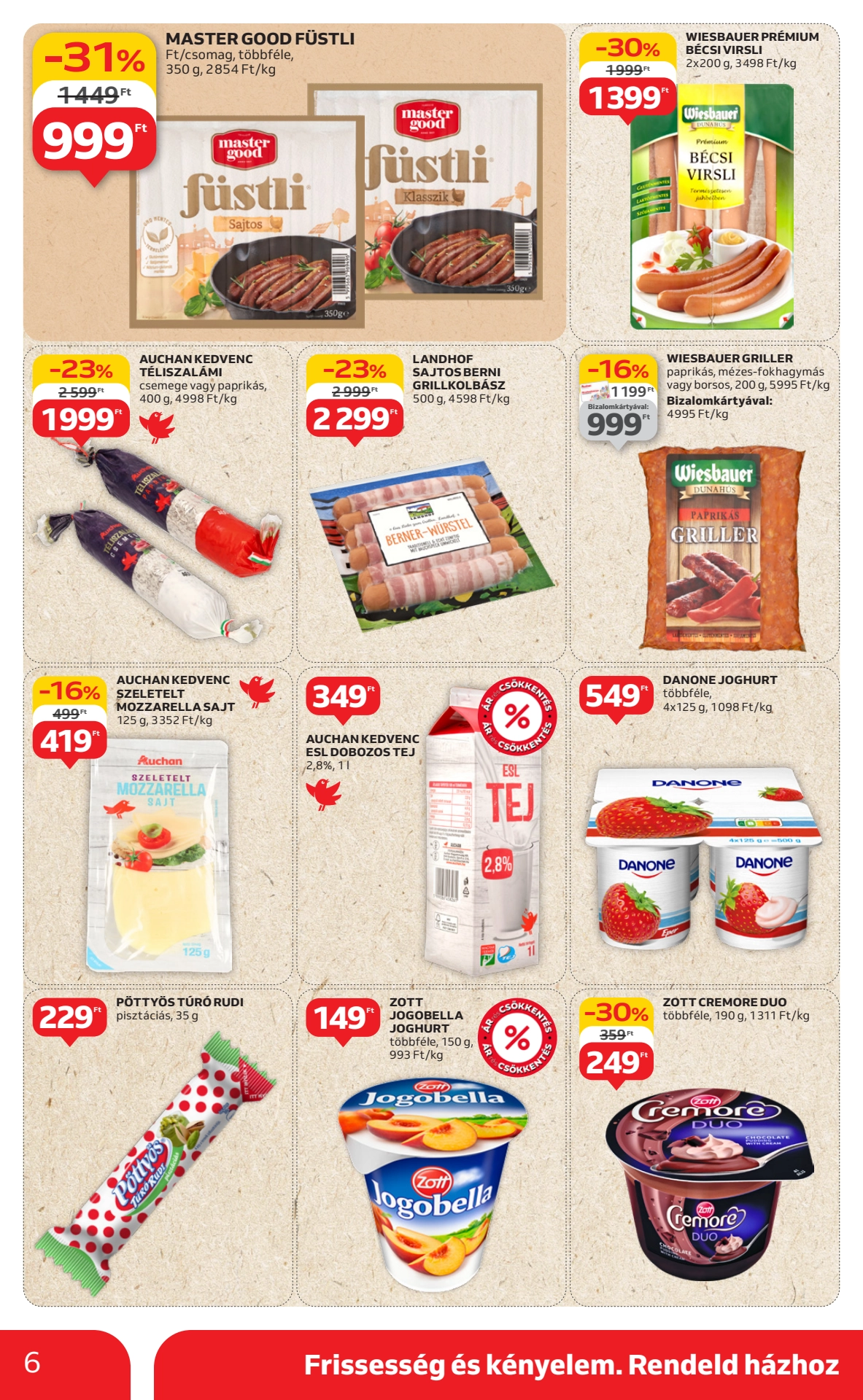 Lapozható Auchan Szupermarket Szórólap 2025. 06.26-07.02 - 6. Oldal Lapozható Auchan Szupermarket Szórólap 2025. 06.26-07.02 - 6. Oldal