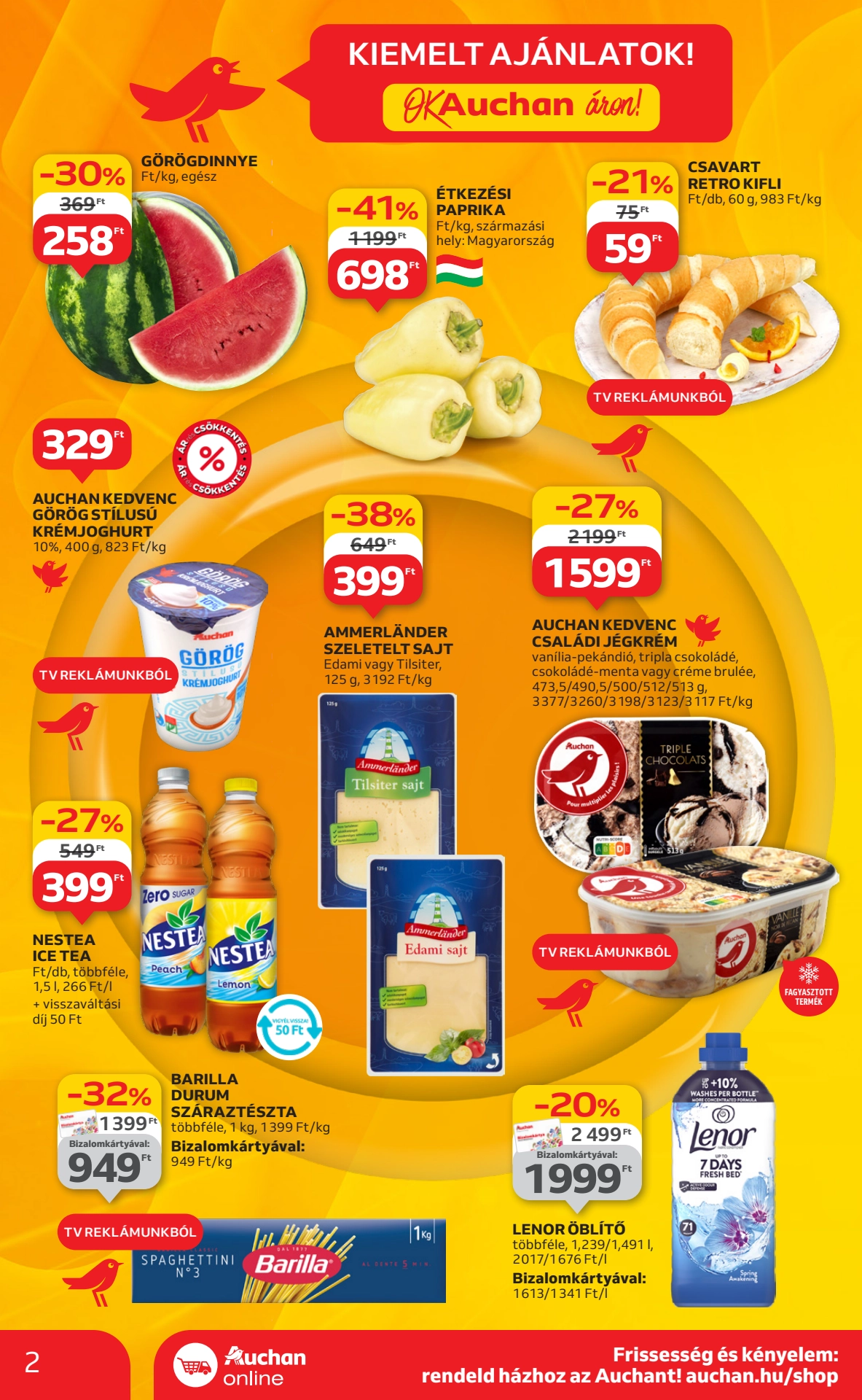 Lapozható Auchan Szupermarket Szórólap 2025. 06.26-07.02 - 2. Oldal Lapozható Auchan Szupermarket Szórólap 2025. 06.26-07.02 - 2. Oldal