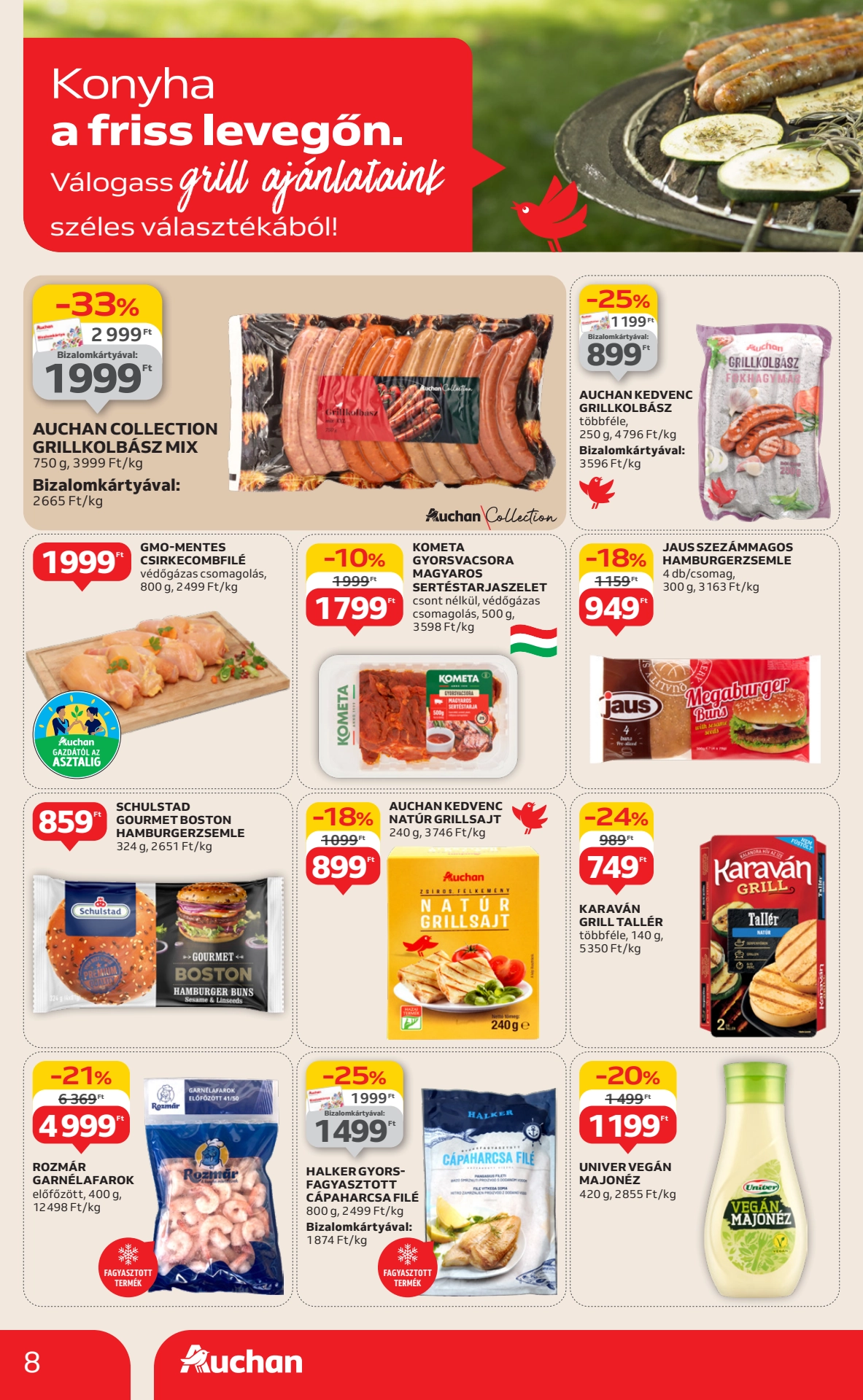 Lapozható Auchan Szupermarket Szórólap 2025. 06.26-07.02 - 8. Oldal Lapozható Auchan Szupermarket Szórólap 2025. 06.26-07.02 - 8. Oldal