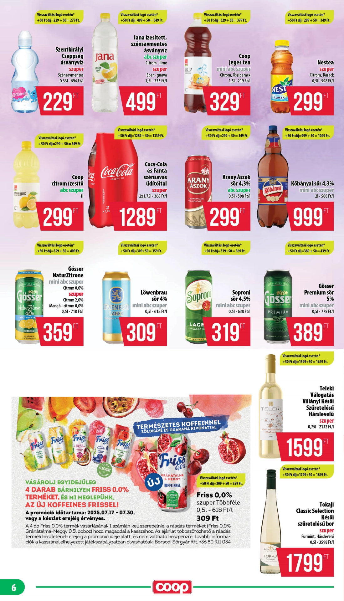 Lapozható Coop Mecsek szórólap 2025. 07.17-07.23 - 6. oldal Lapozható Coop Mecsek szórólap 2025. 07.17-07.23 - 6. oldal