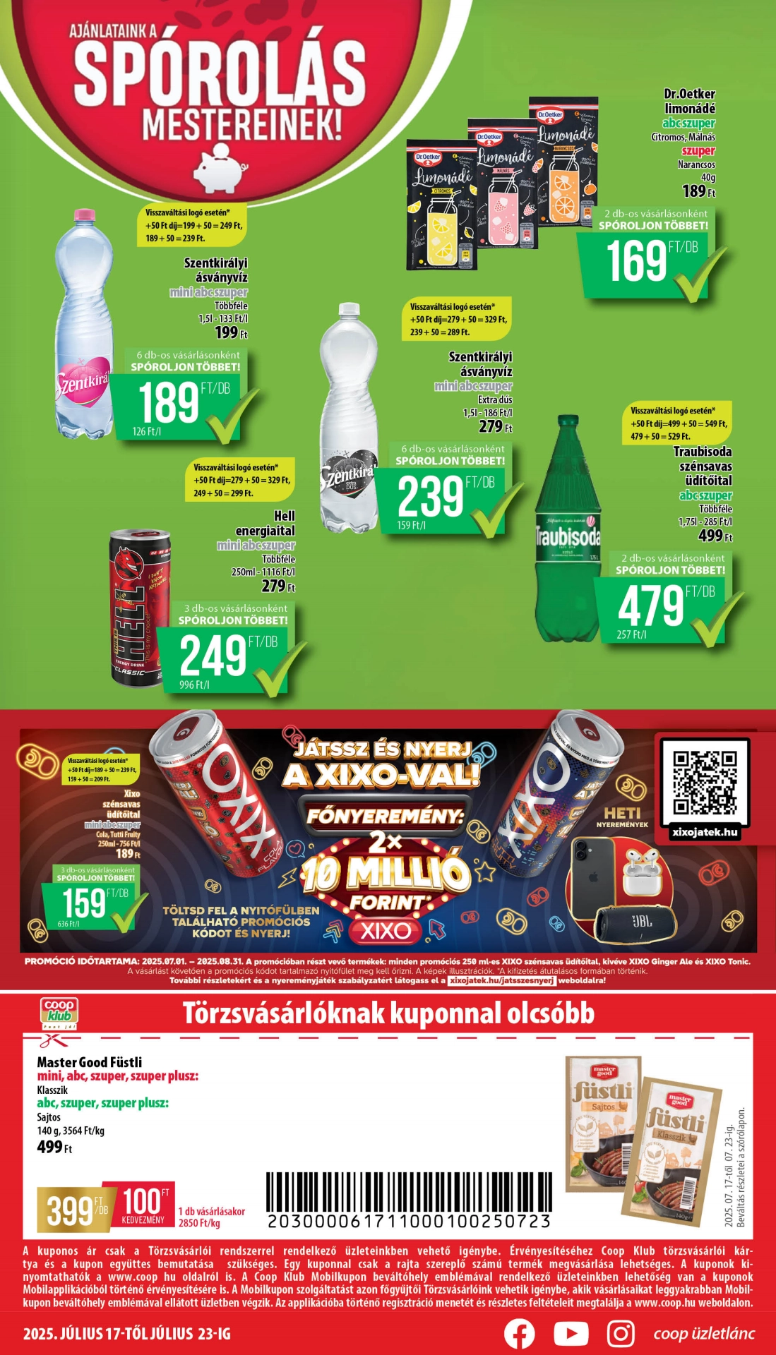 Lapozható Coop Mecsek szórólap 2025. 07.17-07.23 - 8. oldal Lapozható Coop Mecsek szórólap 2025. 07.17-07.23 - 8. oldal