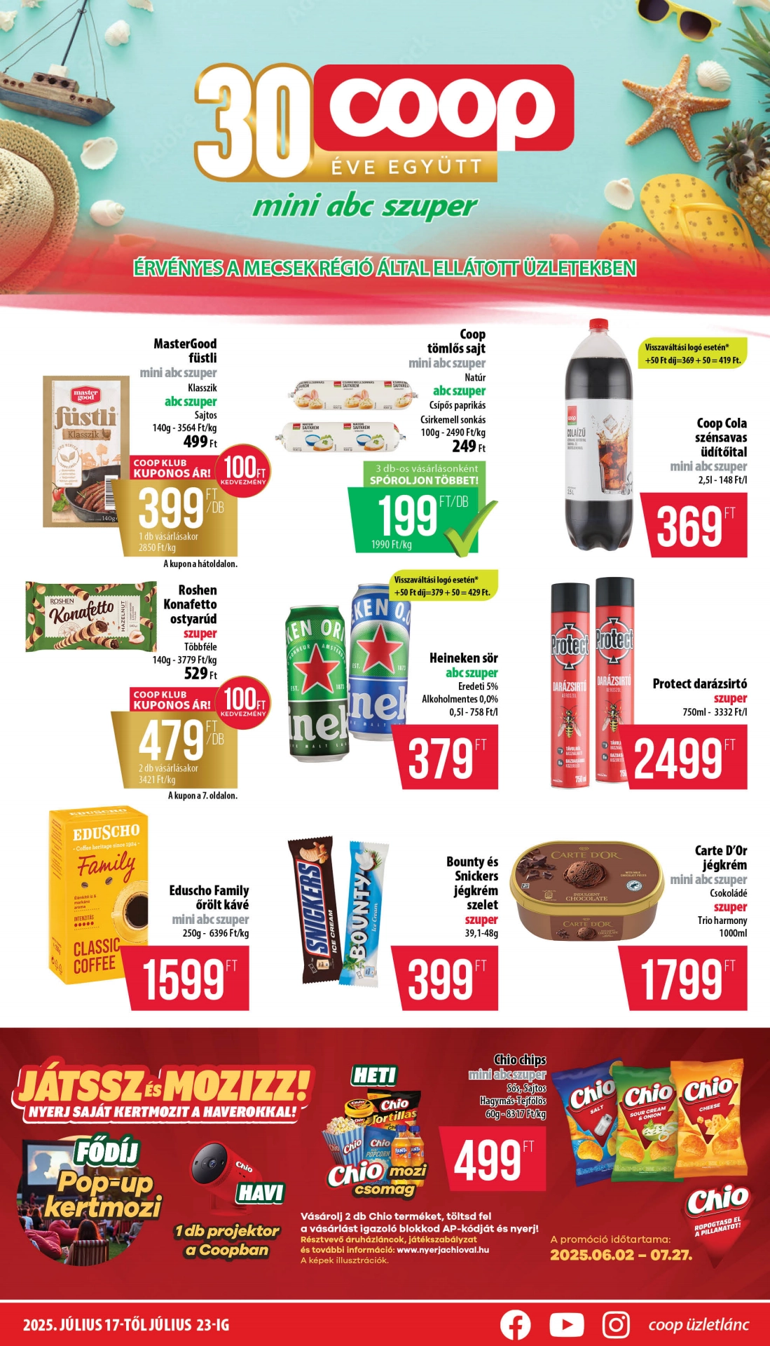 Lapozható Coop Mecsek szórólap 2025. 07.17-07.23 - 1. oldal Lapozható Coop Mecsek szórólap 2025. 07.17-07.23 - 1. oldal