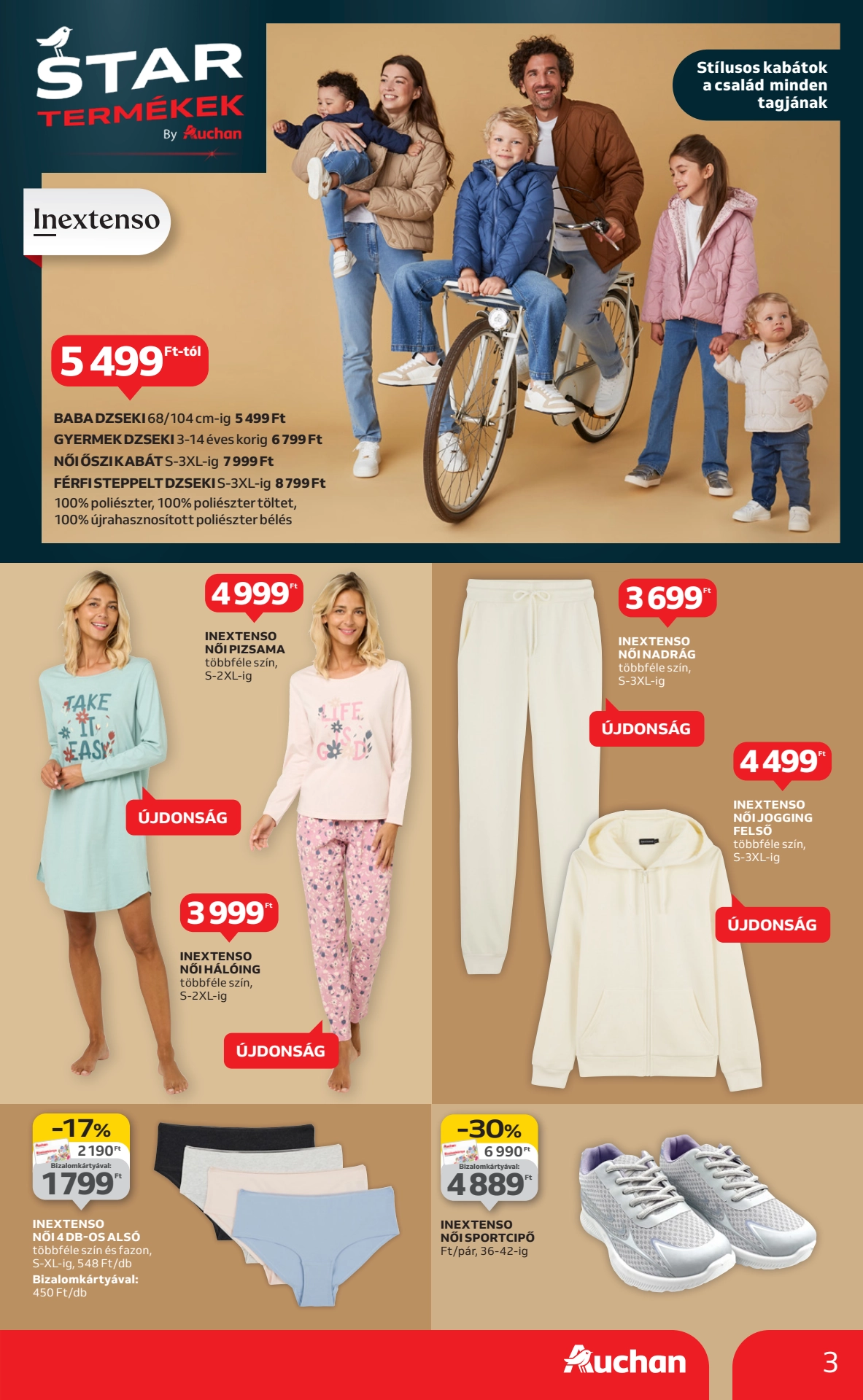 Lapozható Auchan hipermarket textil szórólap 2025. 08.28-09.24 - 3. Oldal Lapozható Auchan hipermarket textil szórólap 2025. 08.28-09.24 - 3. Oldal