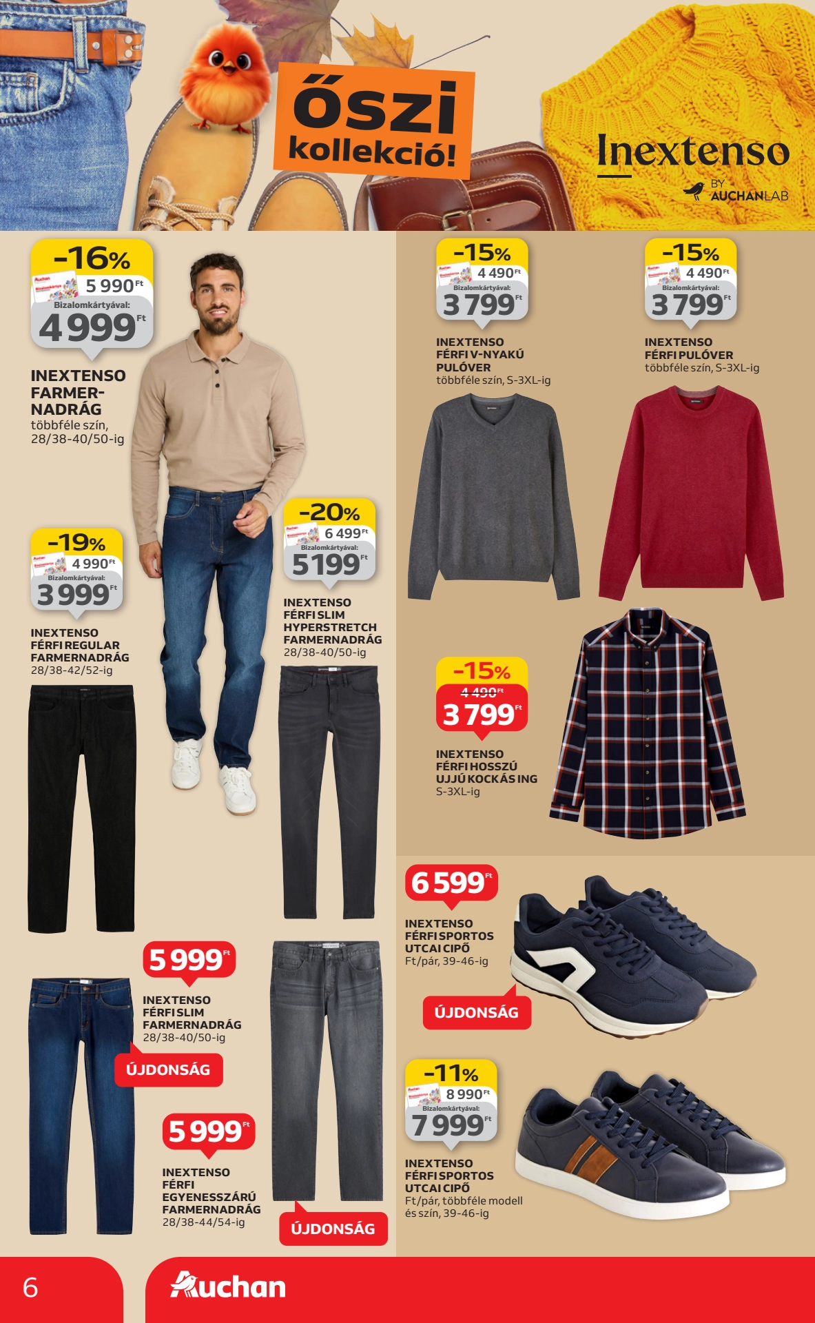 Lapozható Auchan hipermarket textil Szórólap 2025. 08.28-09.24 - 6. Oldal Lapozható Auchan hipermarket textil Szórólap 2025. 08.28-09.24 - 6. Oldal