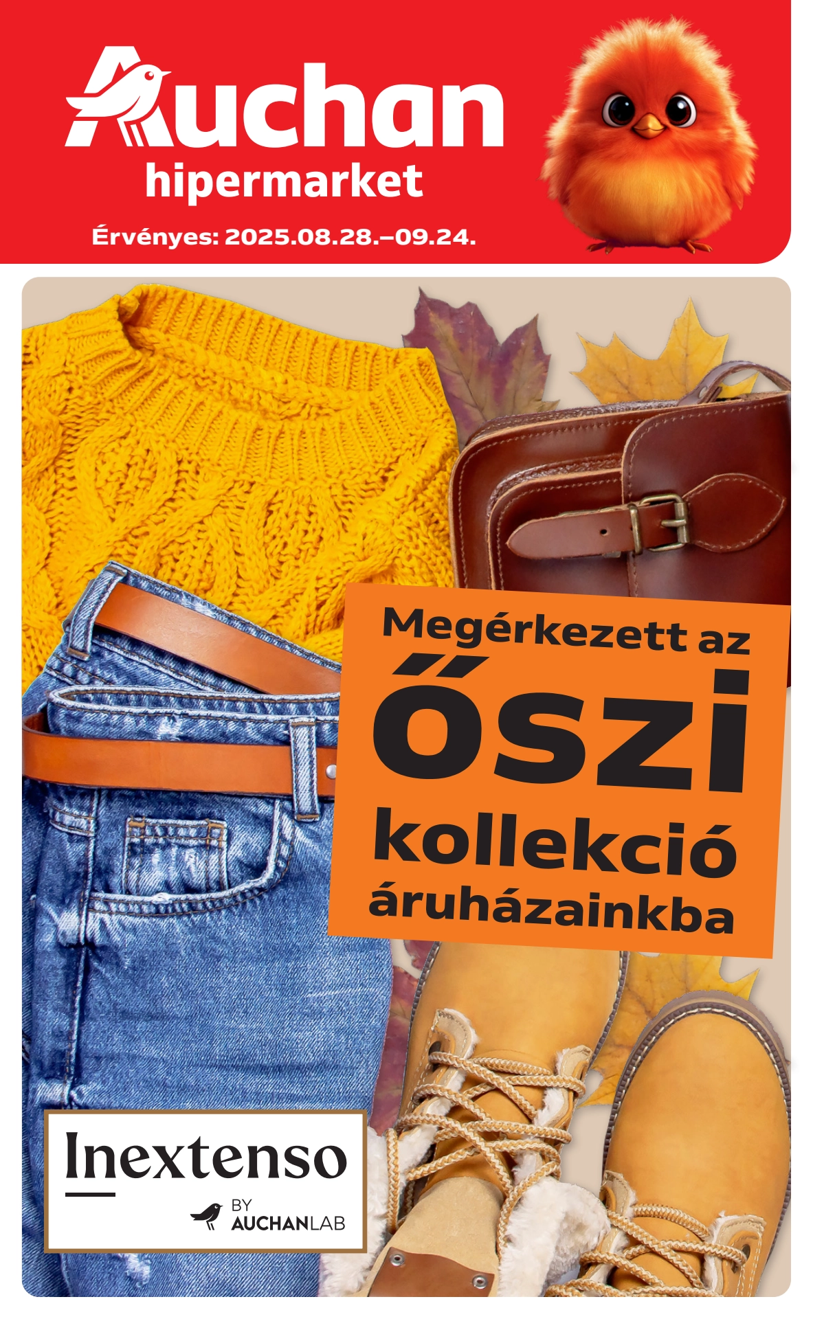 Lapozható Auchan hipermarket textil szórólap 2025. 08.28-09.24 - 1. Oldal Lapozható Auchan hipermarket textil szórólap 2025. 08.28-09.24 - 1. Oldal